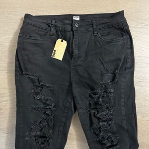 Uniq distressed skinny jeans